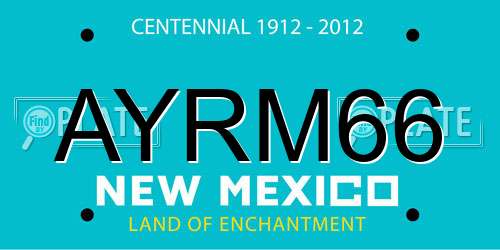 AYRM66 New Mexico License Plate