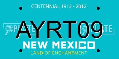 AYRT09 New Mexico License Plate