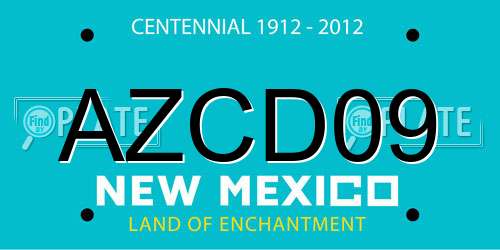 AZCD09 New Mexico License Plate