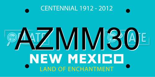 AZMM30 New Mexico License Plate