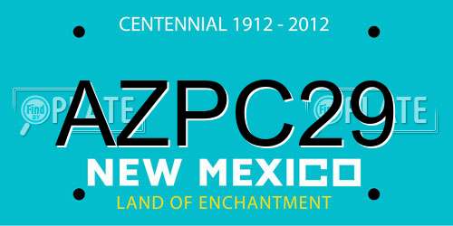 AZPC29 New Mexico License Plate