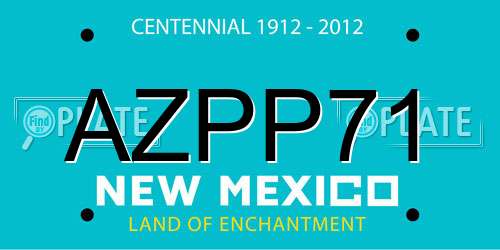 AZPP71 New Mexico License Plate