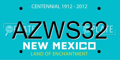 AZWS32 New Mexico License Plate