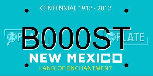 B000ST New Mexico License Plate