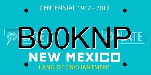 B00KNP New Mexico License Plate