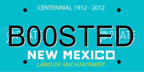 B00STED New Mexico License Plate