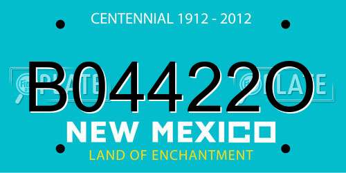 B04422O New Mexico License Plate