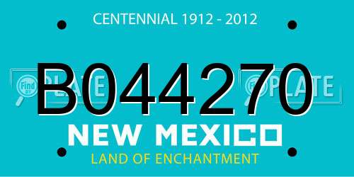 B044270 New Mexico License Plate