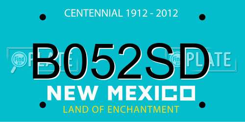 B052SD New Mexico License Plate