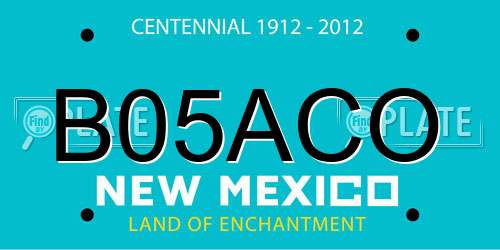 B05ACO New Mexico License Plate