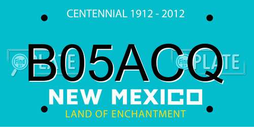 B05ACQ New Mexico License Plate