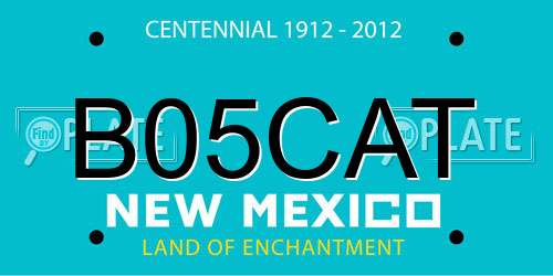 B05CAT New Mexico License Plate