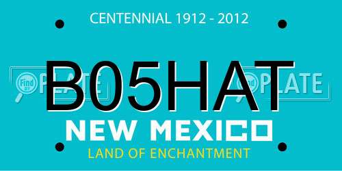 B05HAT New Mexico License Plate