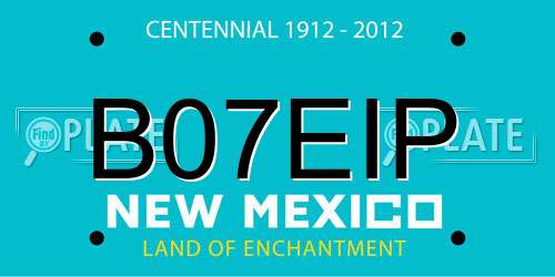 B07EIP New Mexico License Plate