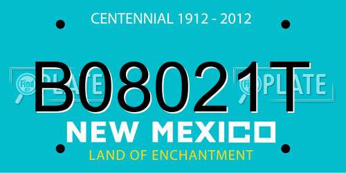 B08021T New Mexico License Plate