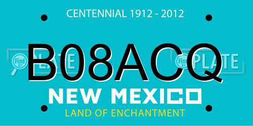 B08ACQ New Mexico License Plate