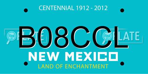 B08CCL New Mexico License Plate