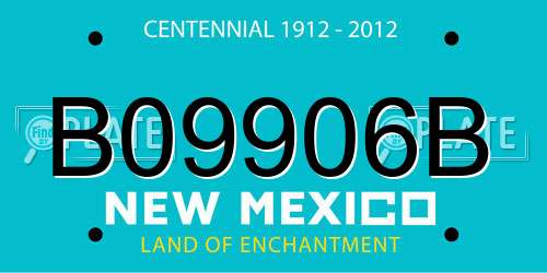 B09906B New Mexico License Plate