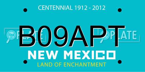 B09APT New Mexico License Plate