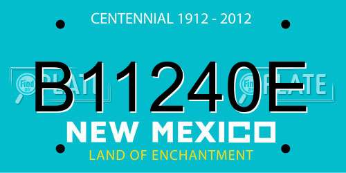 B11240E New Mexico License Plate