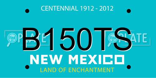 B150TS New Mexico License Plate