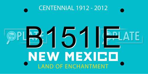 B151IE New Mexico License Plate