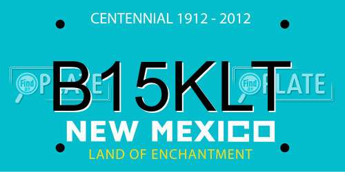 B15KLT New Mexico License Plate