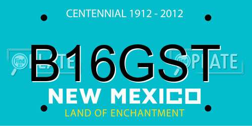 B16GST New Mexico License Plate