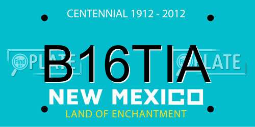 B16TIA New Mexico License Plate