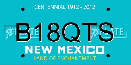 B18QTS New Mexico License Plate