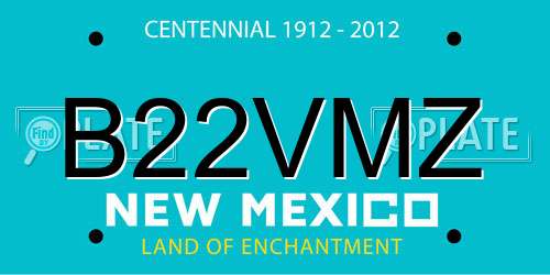 B22VMZ New Mexico License Plate
