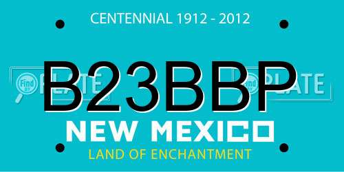 B23BBP New Mexico License Plate