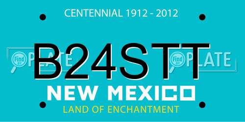 B24STT New Mexico License Plate