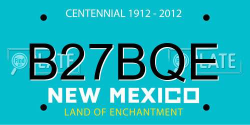 B27BQE New Mexico License Plate