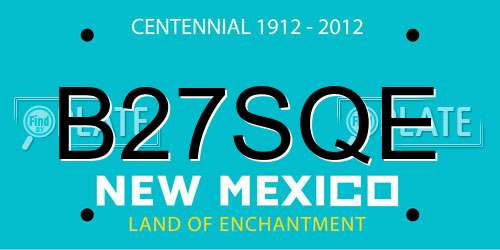 B27SQE New Mexico License Plate
