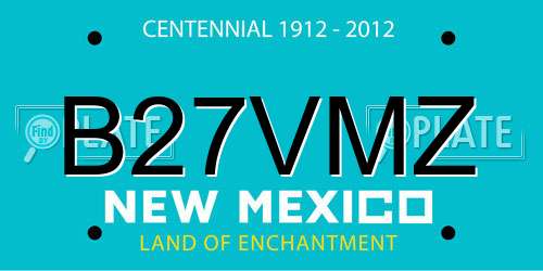 B27VMZ New Mexico License Plate
