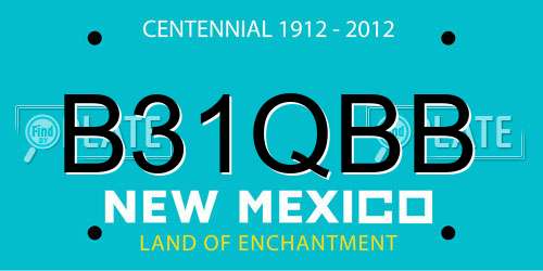B31QBB New Mexico License Plate