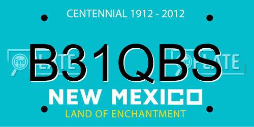 B31QBS New Mexico License Plate
