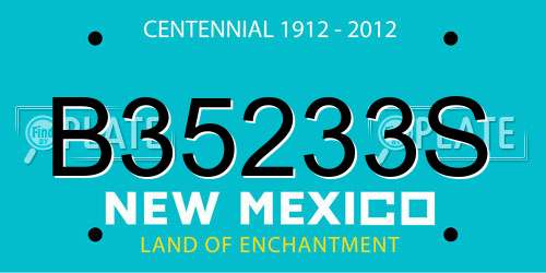 B35233S New Mexico License Plate