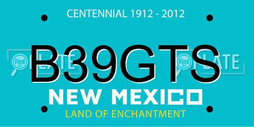 B39GTS New Mexico License Plate