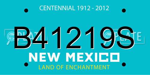 B41219S New Mexico License Plate