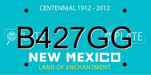 B427GG New Mexico License Plate