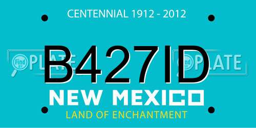 B427ID New Mexico License Plate