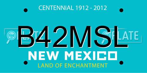 B42MSL New Mexico License Plate