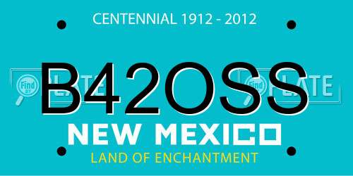 B42OSS New Mexico License Plate