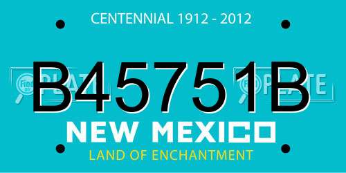 B45751B New Mexico License Plate