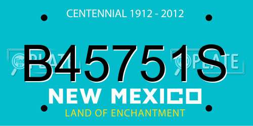 B45751S New Mexico License Plate