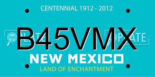 B45VMX New Mexico License Plate