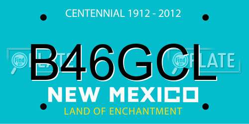 B46GCL New Mexico License Plate