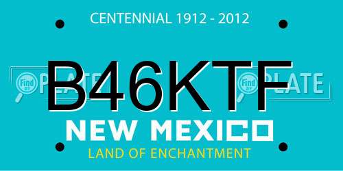 B46KTF New Mexico License Plate